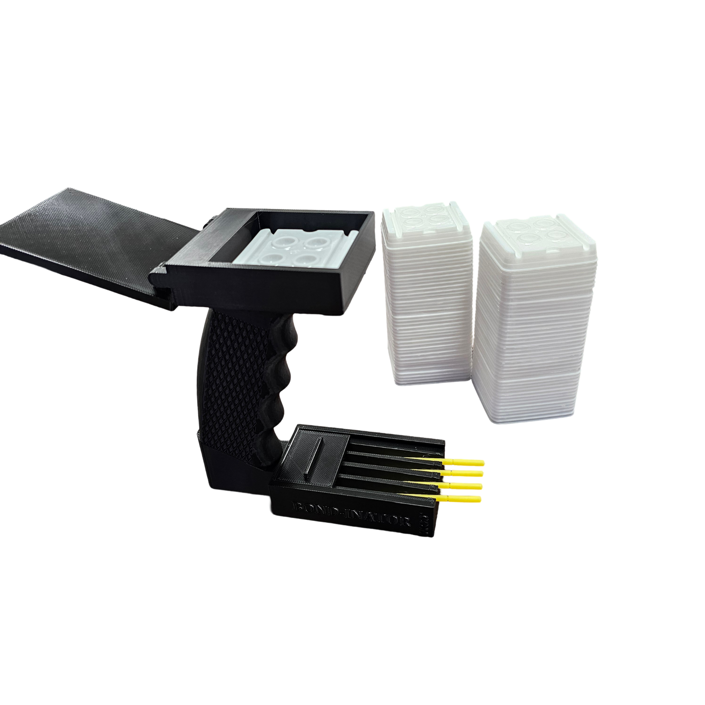 BOND-INATOR® | Dental Mixing Well & Microbrush Holder with Lid Covers